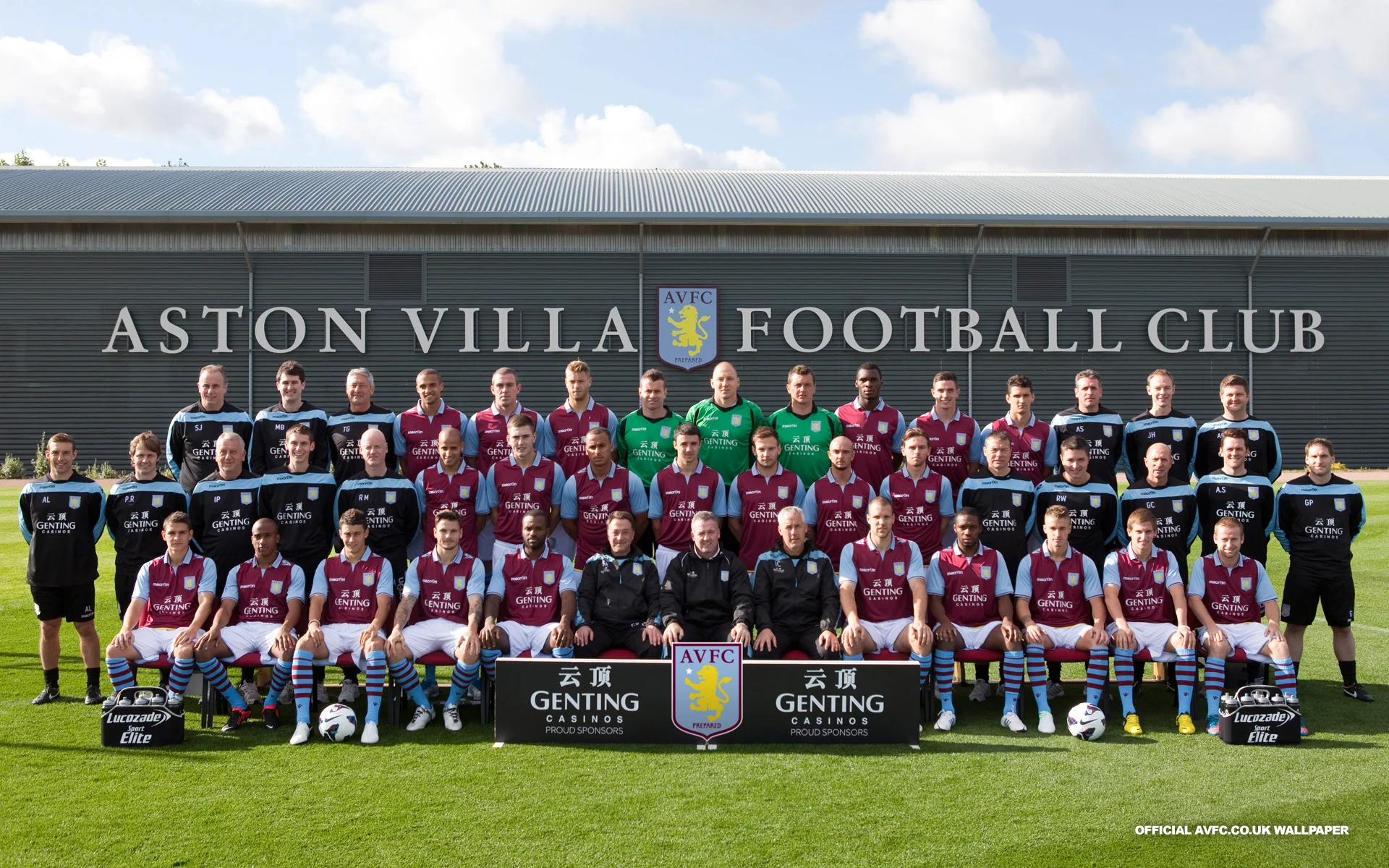 Who’s Missing From the Official Aston Villa Team Photo? In Lambert We Trust.