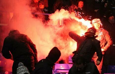 One tip to avoid arrest in the first place is try not to throw flares...which can understandably be tempting at times, when faced with a line of disrespectful idiots.