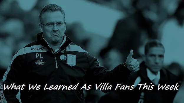 What We Learned As Villa Fans This Week…after Norwich & Liverpool Wins