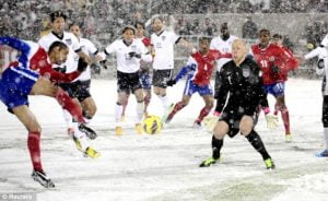 Guzan has never conceded in the snow