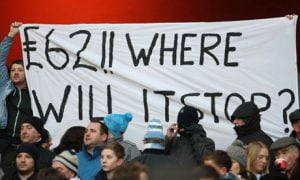 Manchester City fans make their views known