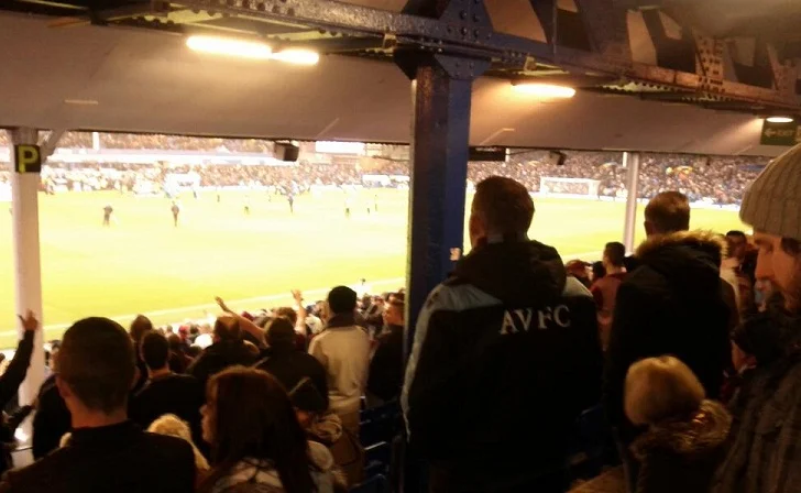 Villa away fans Goodison