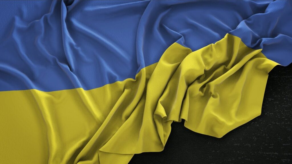 Ukraine Flag Aston Villa