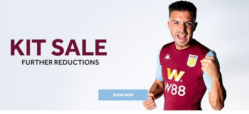 Aston Villa shirt sale