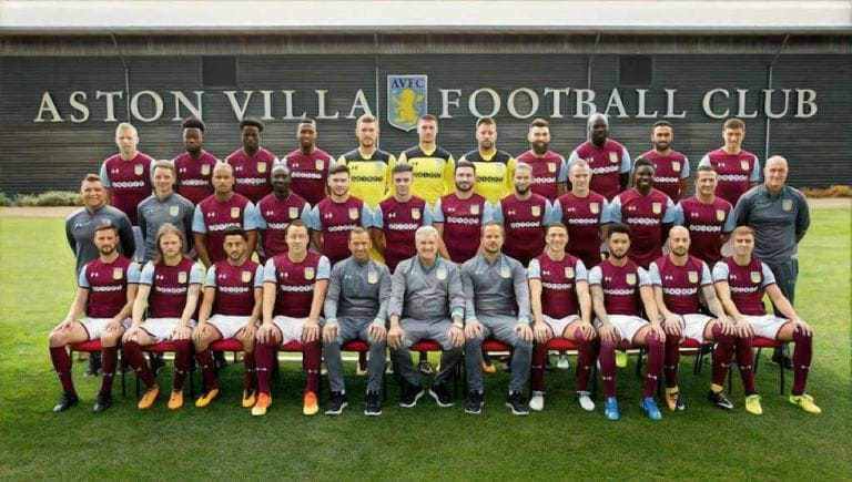 aston villa team group 2018
