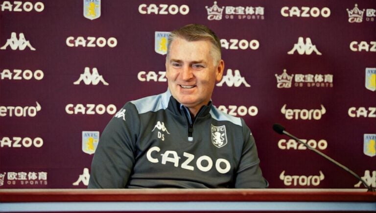 Dean Smith press conference Aston Villa