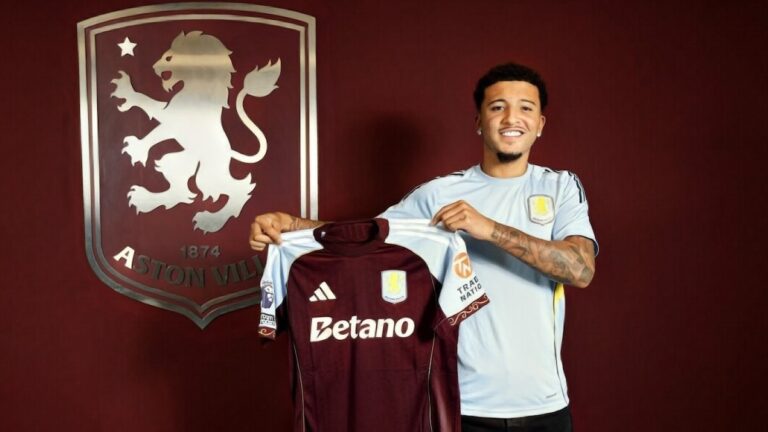 Jadon Sancho Aston Villa loan