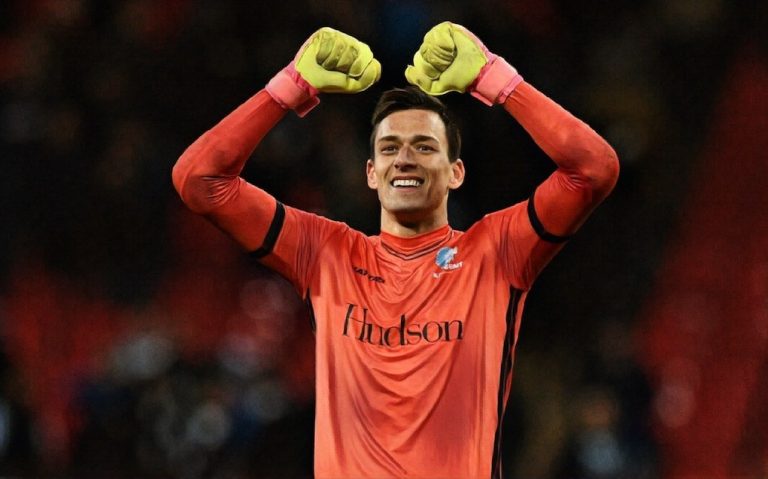 Lovre Kalinic Aston Villa orange shirt