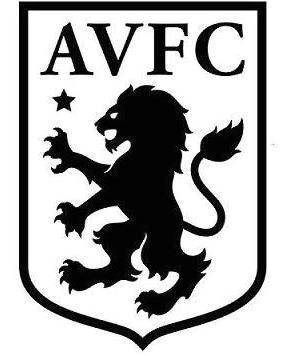 New Aston Villa Badge Black and White