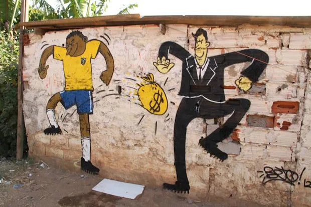 brazil world cup graffiti