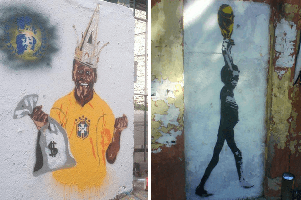 brazil world cup graffiti