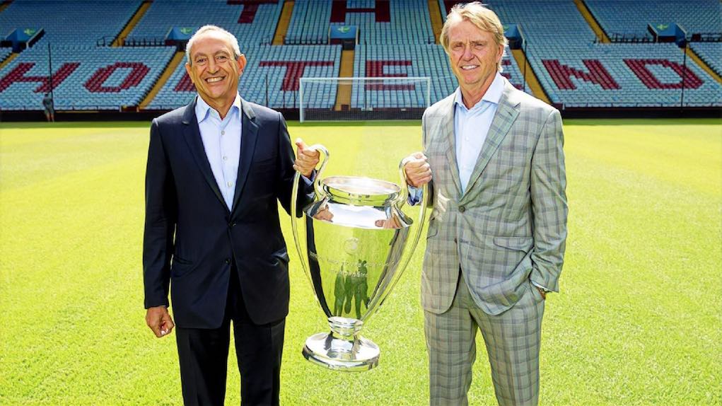 Wes Edens and Nassef Sawiris with European Cup