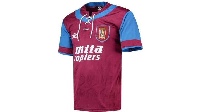 Aston Villa Home Shirt 1992-1993 Review and History