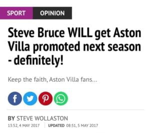 aston villa definitely promoted